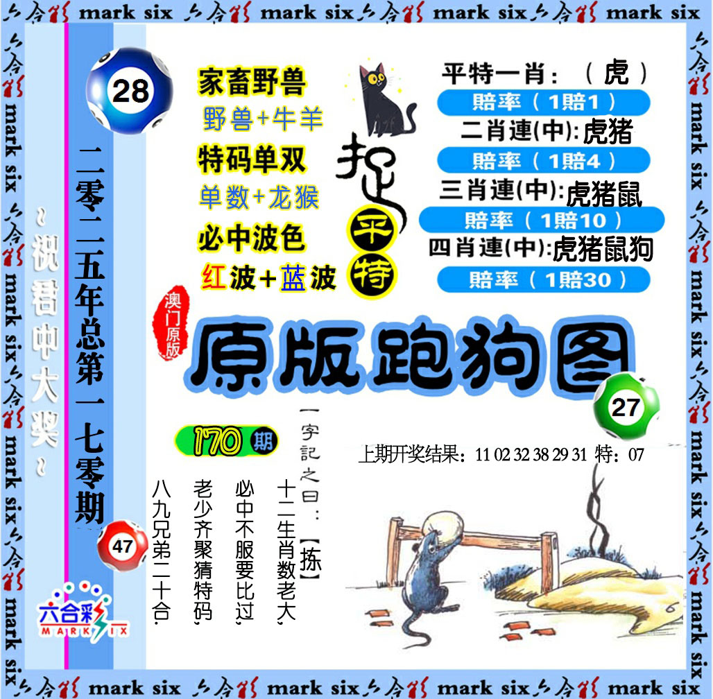 原版跑狗图
