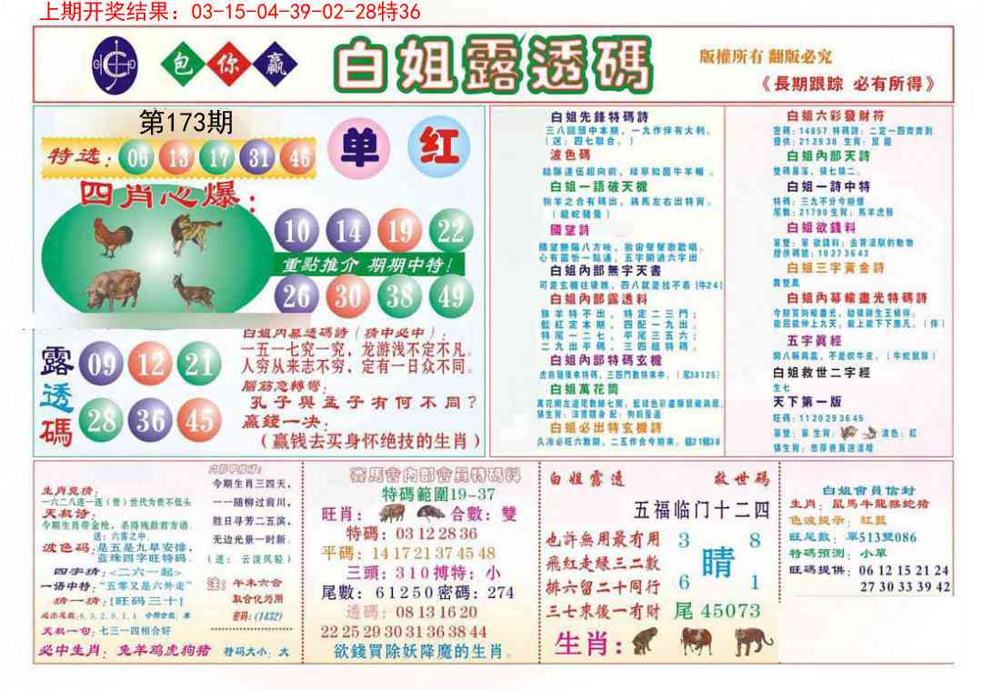 马会专刊B