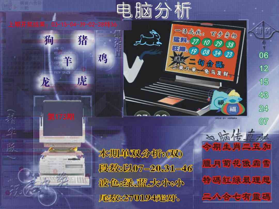正版电脑分析贴士報