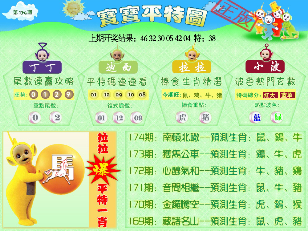 天线宝宝平特图