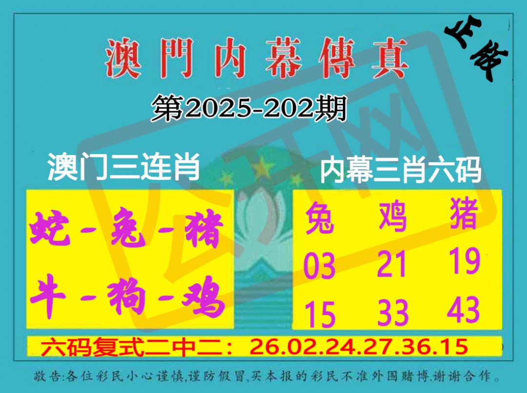内幕传真三肖版