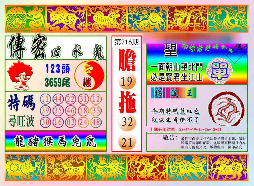 传密心水报