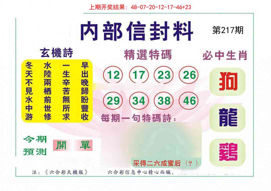 内部信封料