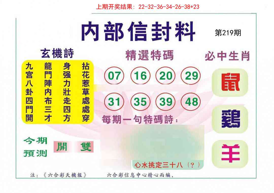 内部信封料