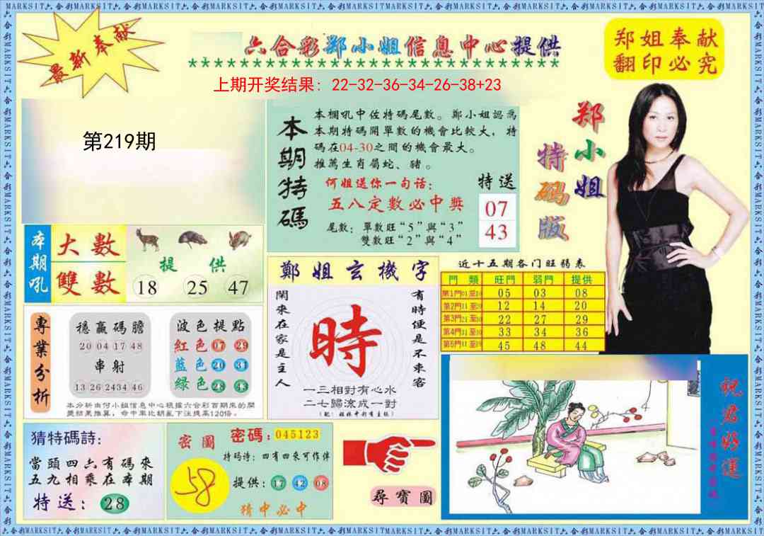 郑小姐特码报A