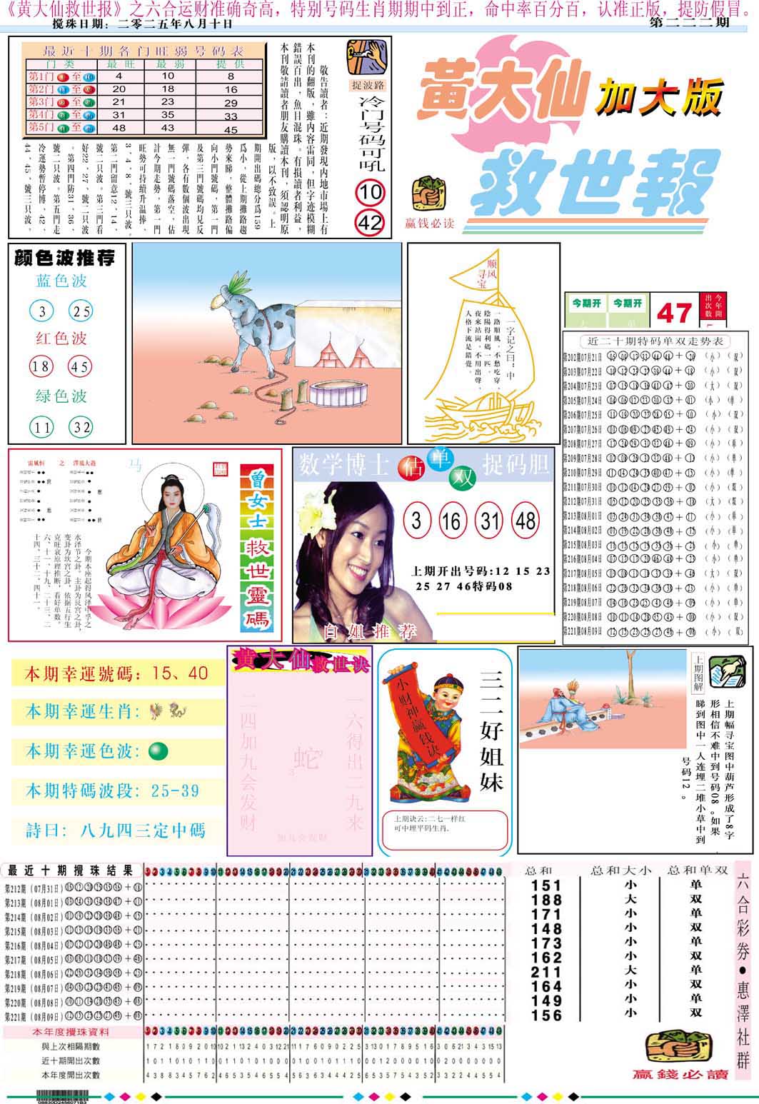 黄大仙救世A加大版