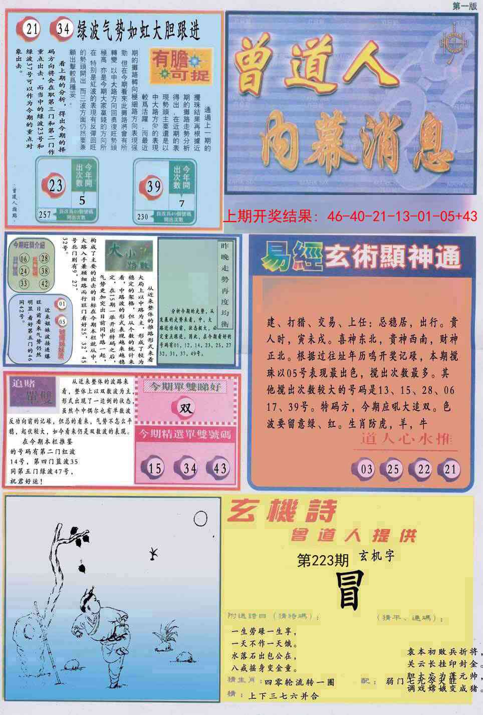 曾道人内幕消息A