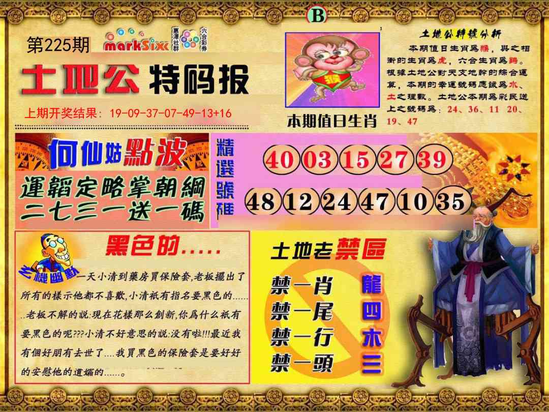 土地公特码报B