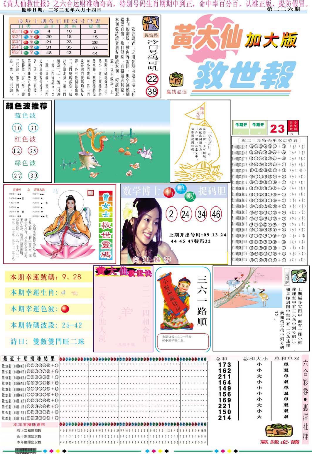 黄大仙救世A加大版