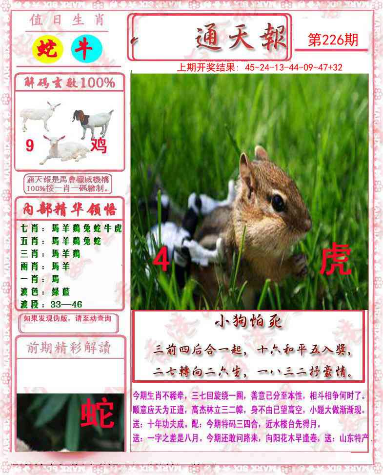 马经通天报