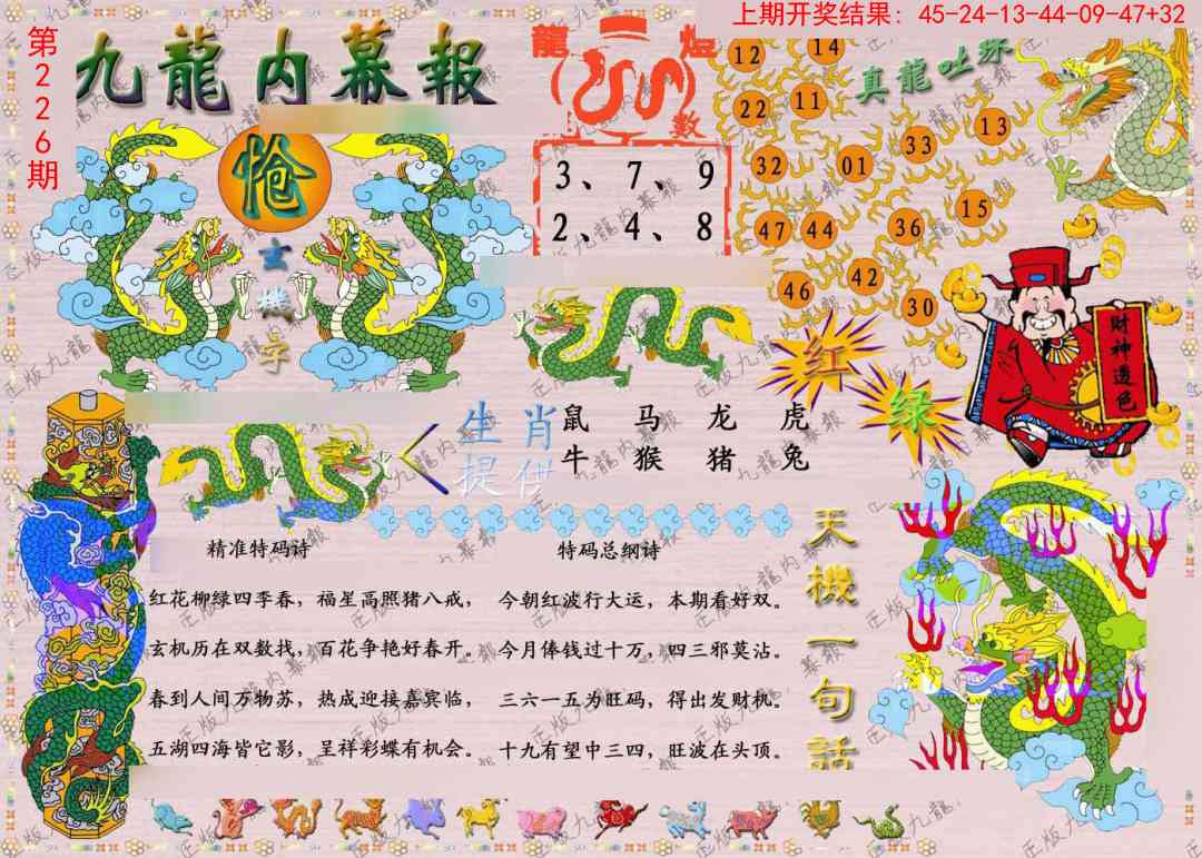 正版九龙内幕报