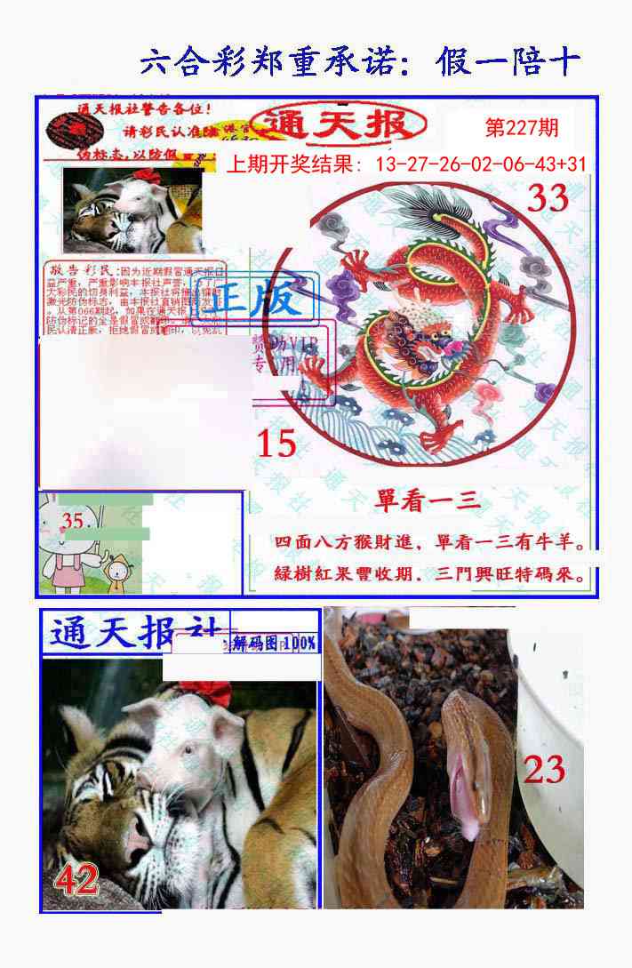假一陪十通天报