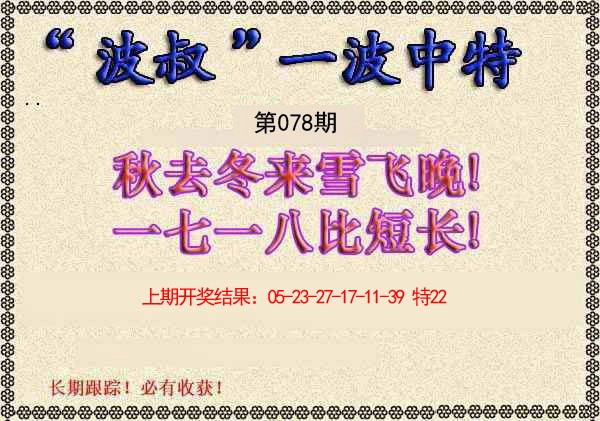 波叔一波中特