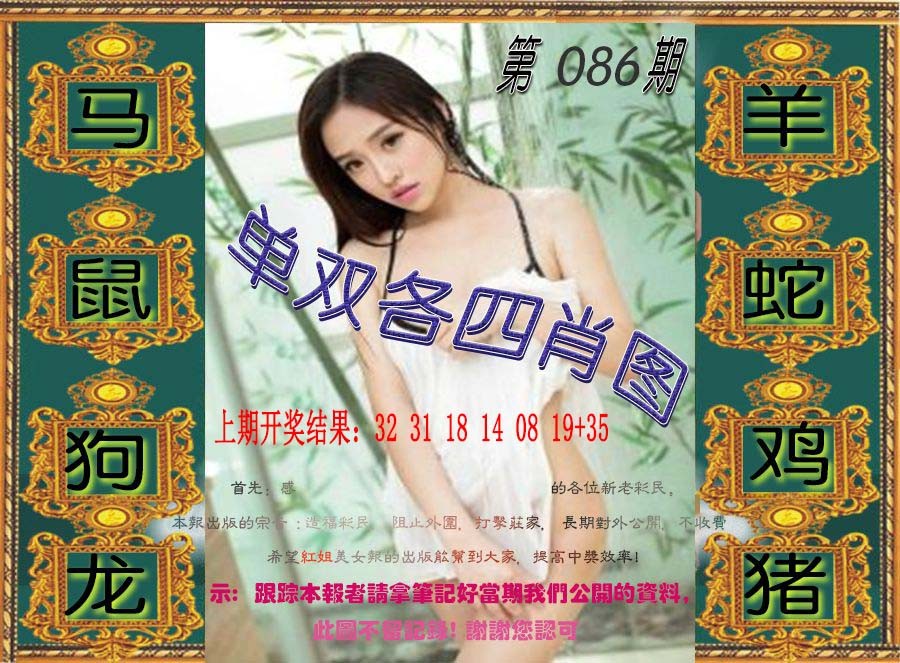 单双各四肖图