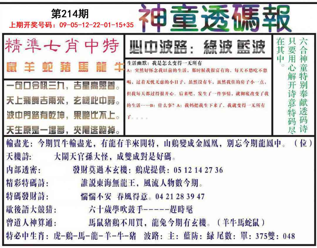 报彩神童