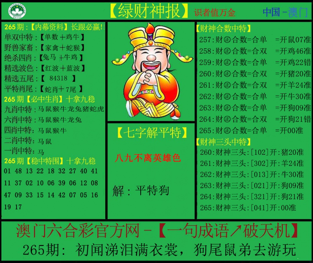 澳门奇人中特