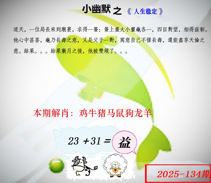 如遇图片不更新，开奖日六点后查看...